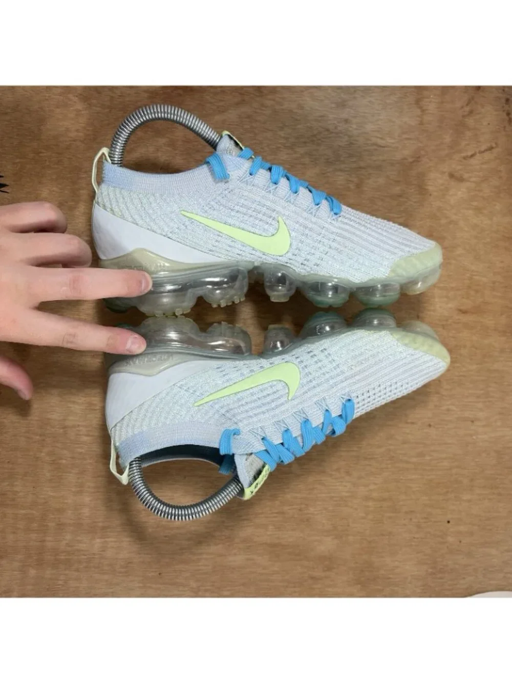 Nike Vapormax Flyknit 3 Running Shoes Women's 7 Pure Platinum DC2051-001